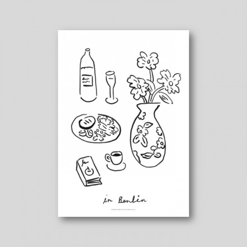 in berlin 리소 포스터 A3사이즈