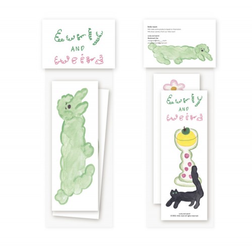 Curly and Weird Bookmark SET