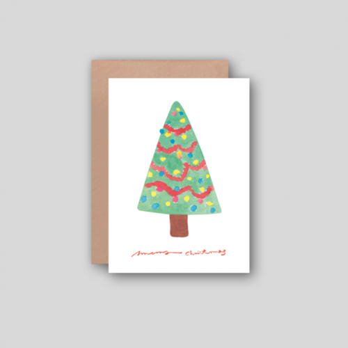 Christmas Tree mini folding card